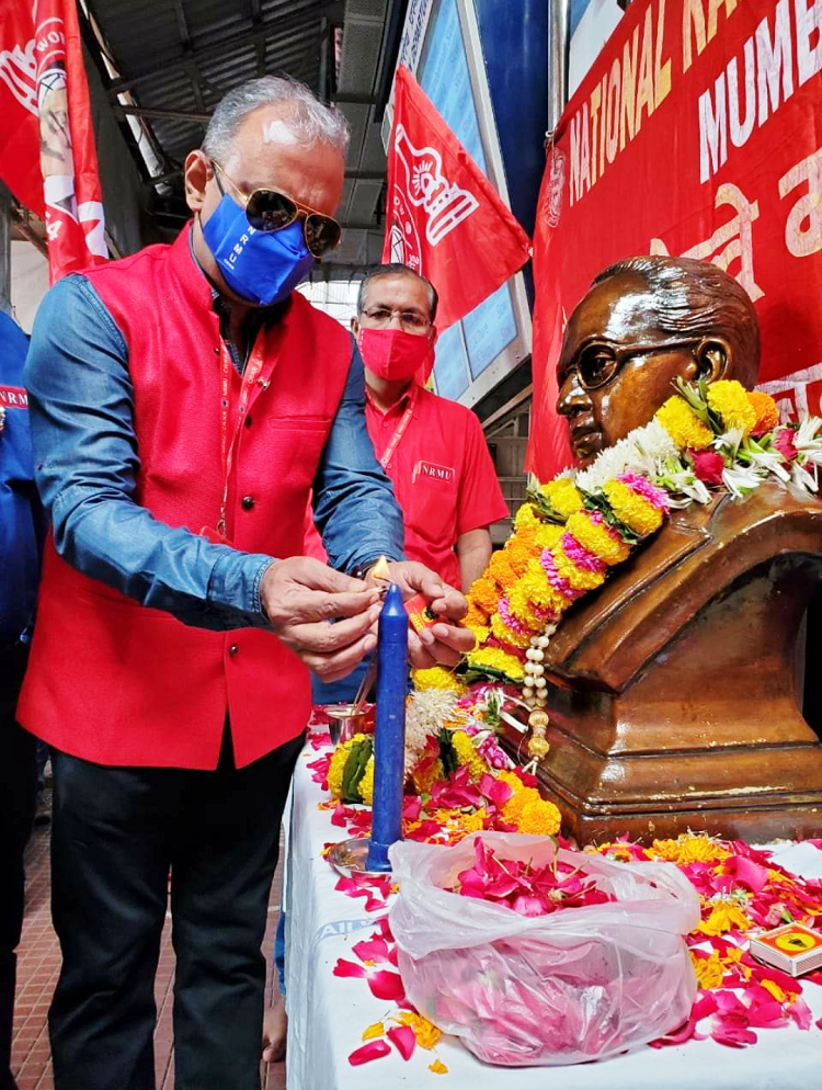 OBSERVANCE OF MAHAPARINIRVAN DIVAS AT CSMT ON 07.12.2020