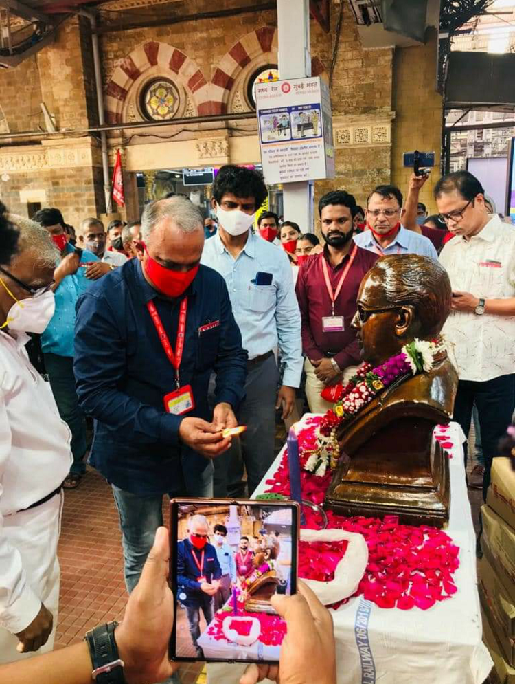 OBSERVANCE OF MAHAPARINIRVAN DIVAS AT CSMT ON 07.12.2021