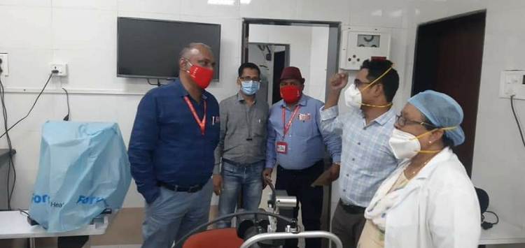 GS NRMU (CR/KR) COM. VENU P. NAIR VISIT TO CENTRAL RAILWAY HOSPITAL, KALYAN ON 05.01.2022