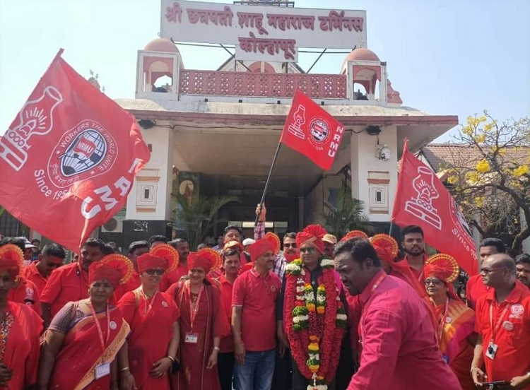 GS NRMU (CR/KR) COM. VENU P NAIR VISIT TO KOLHAPUR DIVISION/ TGCM OF MIRAJ(M), MIRAJ(G) AND KOP BRANCH HELD ON 28.02.2022