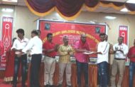 GS NRMU(CR/KR) COM. VENU P NAIR ATTENDED THE CASH AWARD FUNCTION OF C.RLY. EMB SOCIETY HELD ON 09.03.2022.