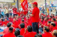 RELAY HUNGER STRIKE AT ALL OVER CENTRAL RAILWAY BY NRMU(CR/KR) CADRES ON CLARION CALL OF AIRF ON 12/10/2022