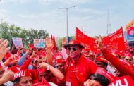 ON 10.08.2023 UNDER THE LEADERSHIP OF GS COM. VENU P. NAIR MORE THAN 5000 ACTIVIST OF NRMU(CR/KR) PARTICIPATED IN MARCH TO PARLIAMENT AT RAM-LILA MAIDAN, DELHI ON CALL OF JOINT ACTION FORUM'S CONVENOR AND AIRF GS COM. SHIVAGOPAL MISHRAJI