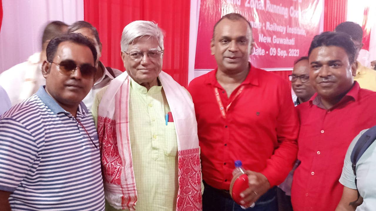 GS/NRMU(CR/KR) COM. VENU P. NAIR ATTENDED THE ZONAL RUNNING CONFERENCE AND ZONAL SAFETY SEMINAR OF NFRMU WITH GS/AIRF COM. SHIVAGOPAL MISHRA AT NEW GUWAHATI ON 09.09.2023