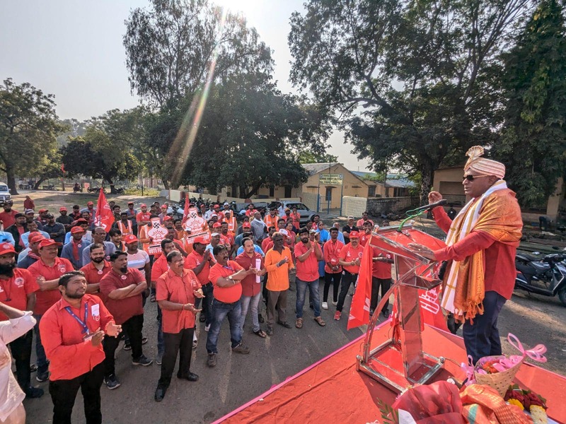 GS COM. VENU P NAIR CAMPAIGNING IN WADI AND KALBURGI OF SOLAPUR DIVISION FOR SB III ELECTION IN C.RLY. ON 20/11/2024