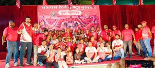 CLOSING AND PRIZE DISTRIBUTION CEREMONY OF NRMU YOUTH FESTIVAL HELD ON 16/12/2024 AT 18.30 HRS IN PAREL GROUND IN THE AUGUST PRESENCE OF COM. VENU P NAIR